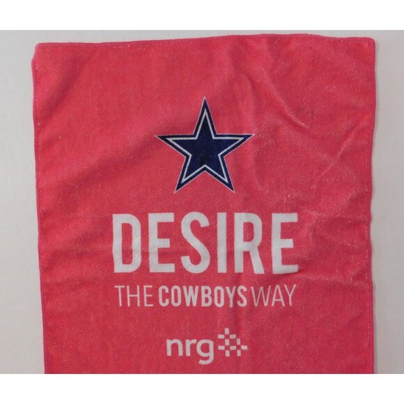 Dallas Cowboys NRG Game Day Power Towel 15"x18" Pink White Cowboys Way - Picture 3 of 4